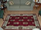 Hawaiian printed rugs can be found here on the islands.  Our favorite rug store is called the "Indich Collection."  It is very popular to have a home decorated with island accents even though we live right here in paradise.  We love Hawaii!