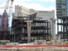 The mag lev monorail station behind Veer Towers at MGM MIRAGE CityCenter.  August 2007