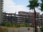 This is a view of the parking structure for the Fontainebleau from Turnberry Place.  This picture was taken at the end of July of 2007.