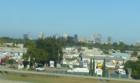 Here's the Sacramento Skyline from the I-80 Eastbound in a moving car.