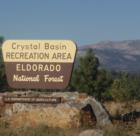 Here's the sign entering the National Forest of the Crystal Basin in El Dorado County, CA