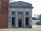 Village of Grant Park "city" hall.  Grant Park was incorporated in 1883.  This building was originally a bank.  Approximately 31% of the town's residents are of German descent.