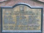 Plaque dedicated to WWI Brighton soldiers killed in action