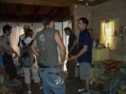 Filming inside Valley of Enchantment cabin, Kris Kristofferson in one of the actors in the film, you can see him here.