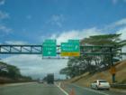 Travelling north on the H-2.  The Mauka exit travels up the hill on the east side of H-2 and the Town exit takes you to the west side of H-2.  This highway separates Mililani Town from Mililani Mauka.