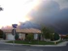 Esperanza Fire as seen from Sun Lakes the morning residents of Twin Pines were evacuated. 10-26-06