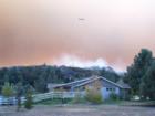 Bombers to the rescue.  A house on Twin Pines Road is saved.  Esperanza Fire October 2006