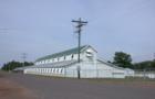 This huge structure on the Bayfield County Fairground houses draft horses.