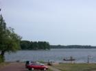Boat launch ramp at the Public Beach in Lake Nebagamon, Wisconsin