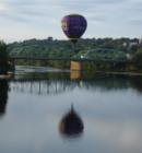 Dipping Down ove the River - Balloon Fest 2007