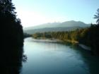 The Skagit River, Looking Down-River from the bridge on Concrete Sauk Valley Road
