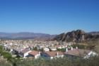 Rooftop view to the southeast with razorback mountain to the right