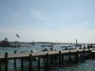 Crab Island at Destin Bridge, from Dewey Destin's dock - a great place to enjoy local seafood.  Summer, 2007