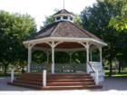Old-fashioned gazebo in town park, Chaska, Minnesota