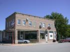Historic filling station and garage in Plato, Minnesota
