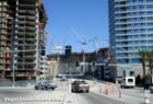 Panorama Tower 3 and 1 can be seen here with the main MGM MIRAGE CityCenter hotel rising fast in the middle.  August 2007