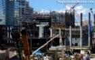 Retail monorail station and Veer west tower coming along at MGM MIRAGE CityCenter.  Notice Trump peeking over the top.  August 2007