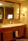 TV Screen in bathroom mirrors at Trump Towers in Las Vegas. August 2007