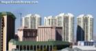 Turnberry Place and Riviera Hotel seen from the south. The Riviera Hotel is expected to be sold and imploded in near future. August 2007