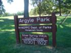 Argyle Park located along Forest Glen Road has open fields, a playground, baseball field and the clubhouse used by Washington Metropolitan Area YMCA