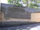 The granite Minnesota Vietnam Veterans' memorial, remeniscent of the National Vietnam Veterans' Memorial wall in Washington, D.C., lists Minnesotans who have fallen in battle in service to their Country.