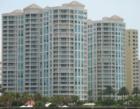view of The Grande from the beach side  