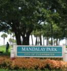Mandalay Park is public green space of Mandalay Ave between Frenchy's and The Palm Pavilion and across from the Clearwater Public pool and tennis courts. 