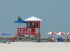 Sand Key Park - public beach with lots of parking and public restrooms and showers 