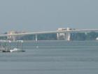 View of bridge from Clearwater Beach to Clearwater over Clearwater Harbor 
