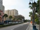 View down Mandalay Ave from Papaya Street