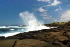 The Ocean at Punaluu can be rough.