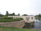 Eye catching entrance to Willow Ridge in Prosper, TX, . Can you find  my standard poodle, Baron in the picture?