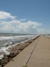 Our Galveston Seawall.  A great place to walk, ride bikes and just enjoy the beach life.  Taken by Christina Stevens.  