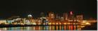 Downtown St. Paul at night, taken from Harriet Island Regional Park