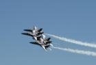 The Blue Angels performing at the St. Louis County Fair and Air Show over Labor Day Weekend 2007