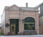 Brownstone architectural treasures like this former bank building have been preserved in Sandstone, Minnesota