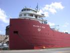 Bow of the William A. Irvin, an ore freighter which was part of the United States Steel freighter fleet
