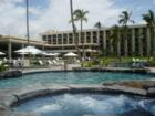 Swimming pool and hot tub at the Waikaloa Beach Marriott on the big island of Hawaii.