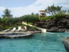 The Waikaloa Beach Marriott has a nice 90 foot slide for the kids to enjoy.  Im a big kid because it was fun for me too.