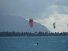 Kitesurfing in Kailua Bay, Kailua, Oahu, Hawaii