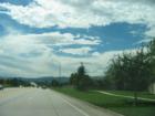 Driving west in Highlands Ranch on Highlands Ranch Parkway, west of Lucent Blvd. The Rocky Mountain provide spectacular views from many Highlands Ranch homes and locations.