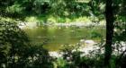A view of the Lackawaxen River as seen from the walking trail in Hawley, PA.
