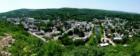Panoramic view of Honesdale PA from Irving Cliff.