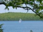 This is the life...spending a sunny summer afternoon on Lake Wallenpaupack, sailing with the breeze.