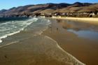 Beach view from pier looking north in Pismo Beach.
