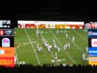 The Godzillatron - The Texas Memorial Stadium scoreboard was part of a $8 million audiovisual improvement and debuted for the 2006 season.