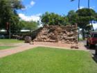 Old fort walls in Lahaina that was built to protect the town from pirate cannon fire.  It was torn down in 1850.