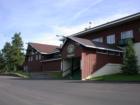 Chalet entrance at Big Powderhorn Mountain, Gogebic County, Michigan