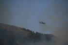 Fire fighters flight over Bell Canyon