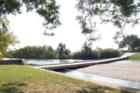 The low water crossing in San Gabriel Park, Georgetown, Williamson County, Texas.  